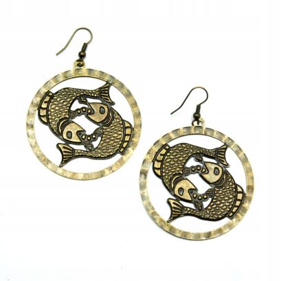 KOLCZYKI METALOWE WISZĄCE                            (0611-817 SA)