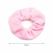 GUMKA DO WŁOŚÓW WELUR SCRUNCHIE RÓŻOWA PRODUKT POLSKI (0103-JR SAH) - 3