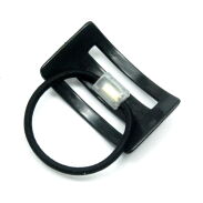 GUMKI DO WŁOSÓW Z CZARNĄ- PROSTOKĄTNĄ OZDOBĄ 2 SZTUKI                                  (0314-21 SAH) - 2