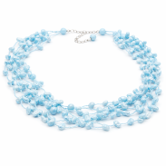 NASZYJNIK / WISIOREK Z NIEBIESKIMI KORALIKAMI (N-0306/10/6R A-1 SAM B) - 2