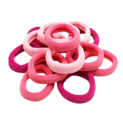 GUMKI DO WŁOŚÓW FROTKI DUŻE-MIX RÓŻ 30 SZTUK (0245-57 SA)