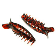 SZCZĘKI / KLAMRY DO WŁOSÓW BRĄZOWE 6 SZTUK                                                           (0181-506 SAM) - 3