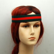 OPASKA NA GŁOWĘ - GUMA CZERWONO-CZARNA 0016-26 - 3