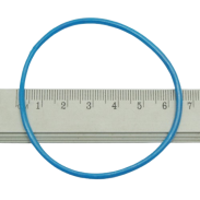 BRANSOLETKI GUMOWE CIENKIE NIEBIESKIE 20 SZTUK                                          (2852 SAM) - 2