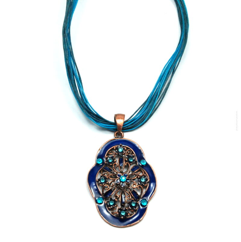 WISIOREK / NASZYJNIK Z EMALIOWANĄ ZAWIESZKĄ                                  (0612-51 SAH)