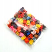 KRABIKI/ZAPINKI DO WŁOSÓW MINI KAUCZUKOWE 100 SZTUK                                  (0157-2 SAH) - 2