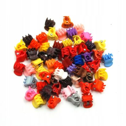 KRABIKI/ZAPINKI DO WŁOSÓW MINI KAUCZUKOWE 100 SZTUK                                  (0157-2 SAH)