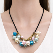 WISIOREK Z KORALIKAMI PASTELOWE GLAMOUR 0611-40 - 2