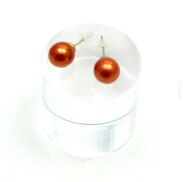 KOLCZYKI KULKI RUDE / RDZAWE 0615-3 - 3