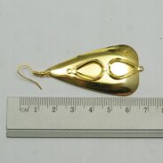 KOLCZYKI WISZĄCE METALOWE BLASZKI OWALNE                                         (9652-1 SAM) - 3