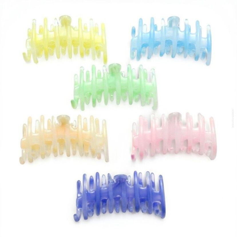 SZCZĘKI / KLAMRY DO WŁOSÓW PASTELOWE 6 SZTUK                                                                 (0340-31 SAM)