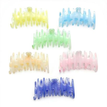 SZCZĘKI / KLAMRY DO WŁOSÓW PASTELOWE 6 SZTUK                                                                 (0340-31 SAM)