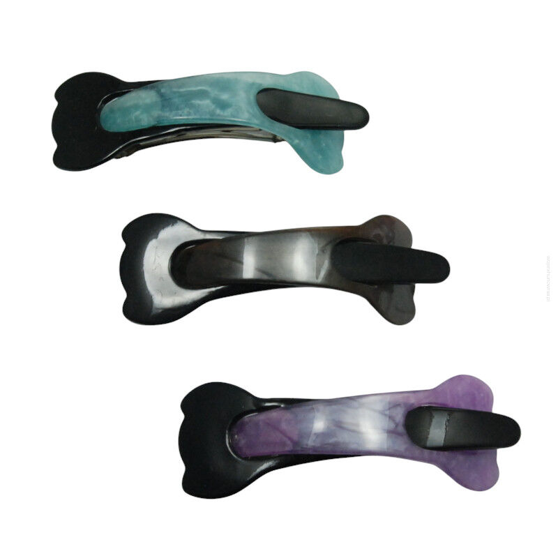 KLAMRY / AUTOMATY DO WŁOSÓW KOLOROWE 3 SZTUKI                                                                      (6029-1 SAM)