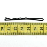 WSUWKI DO WŁOSÓW IZA KARBOWANE CZARNE MAT 6 CM 2 KULKI 100 SZTUK                            (306/100 MAT) - 2