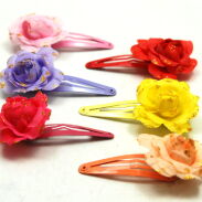 PYKI / SPINKI DO WŁOSÓW DZIECIĘCE KWIATKI 12 SZTUK (0172-62) - 2