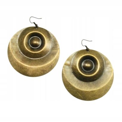 KOLCZYKI WISZĄCE METALOWE OKRĄGŁE                            (0611-641 SA)