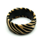 BRANSOLETKA  SZEROKA WZÓR A'LA ZEBRA                                                                      (0665-564 SAH) - 2