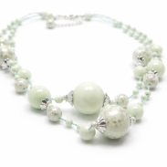 NASZYJNIK / WISIOREK Z ZIELONYMI KORALIKAMI (N-0701/2/2R C-3 SAM B) - 3