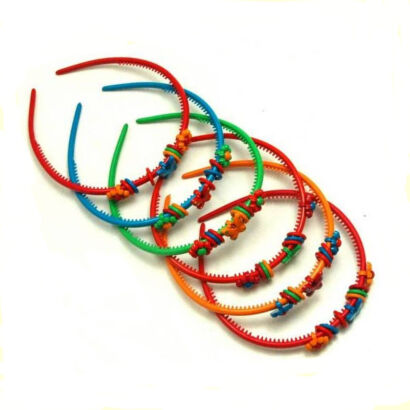 OPASKI DZIECIĘCE WIELOKOLOROWE MOTYL - KWIAT 6 SZTUK (0294-28 SA)