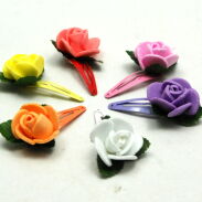 PYKI / SPINKI DO WŁOSÓW DZIECIĘCE KWIATKI 12 SZTUK (0172-61) - 2