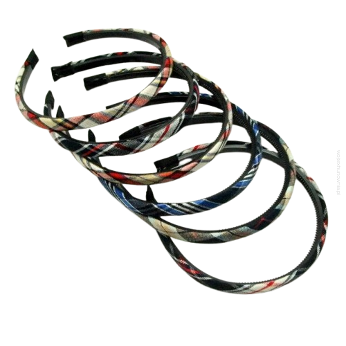 OPASKI DO WŁOSÓW TYPU BURBERRY 12 SZTUK                                                                                                (0193-63 SAM)