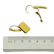 KOLCZYKI WISZĄCE EMALIOWANE ŻÓŁTE ROMBY                                        (7562-4 SAM) - 2