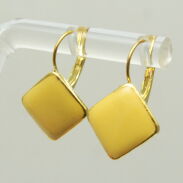 KOLCZYKI WISZĄCE EMALIOWANE ŻÓŁTE ROMBY                                        (7562-4 SAM) - 3