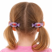 GUMKI DO WŁOSÓW DZIECIĘCE FIOLETOWE CUKIERKI 4 SZTUKI (0194-37 SAMH) - 3