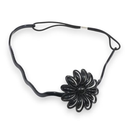OPASKI DO WŁOSÓW ELASTYCZNE Z KWIATEM 3 SZTUKI               (6331-1 SAH)