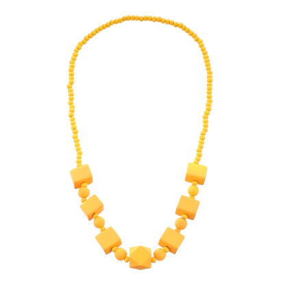 KOMPLET BIZUTERII DREWNIANY KORALE + KOLCZYKI                                                                                 0642-1006