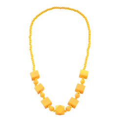 KOMPLET BIZUTERII DREWNIANY KORALE + KOLCZYKI                                                                                 0642-1006