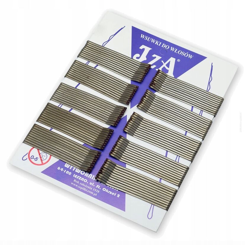 WSUWKA PROSTA BRĄZOWA 2 KULKI 6 CM 100 SZTUK                                                (116/100)