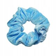 GUMKA DO WŁOSÓW Z FALBANKĄ / SCRUNCHIES  NIEBIESKA                      (5281-2 SAMF) - 2