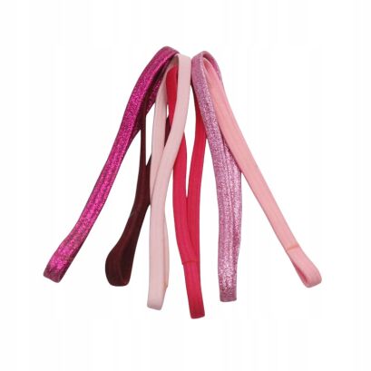 OPASKI-GUMY SPORTOWE MIX RÓŻOWY 12 SZTUK                                                       (8708 SAM)