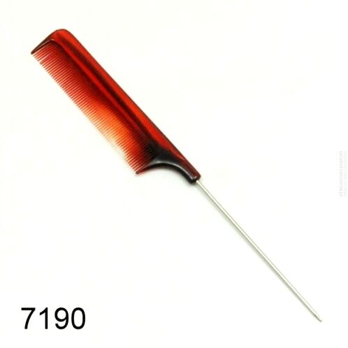 GRZEBIEŃ SZPIKULEC METALOWY BURSZTYNOWY                                                     7190