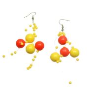 KOMPLET BIŻUTERII Z ŻYŁKI (WISIOREK + KOLCZYKI)                                                 0643-502 - 3