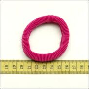 GUMKI DO WŁOSÓW FROTKI DUŻE-CIEMNY RÓŻ (10 SZT) 0245-56 - 3