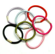 GUMKI DO WŁOSÓW CIENKIE KOLOROWE Z BLASZKĄ (100 SZTUK) R3 MIX/1 - 3