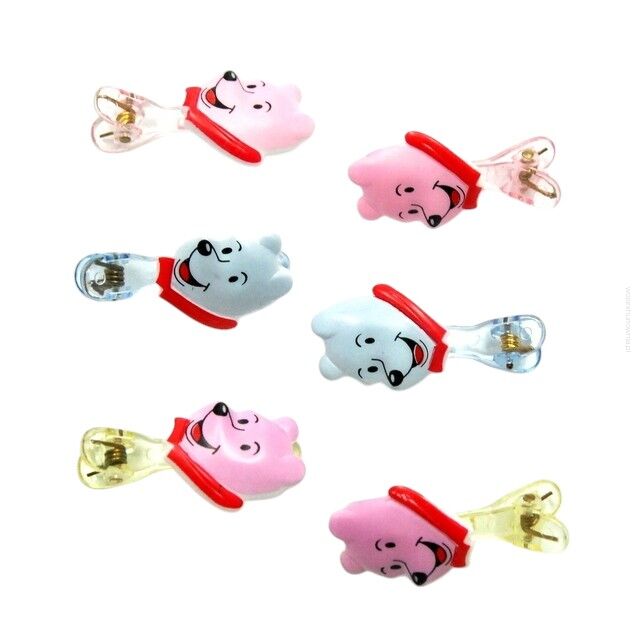 SPINKI DO WŁOSÓW DZIECIĘCE Z MISIAMI 6 SZTUK (0317-954)