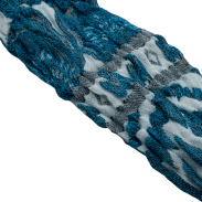 SZAL DAMSKI NIEBIESKI Z FRĘDZELKAMI                                              SZAL-23 - 3