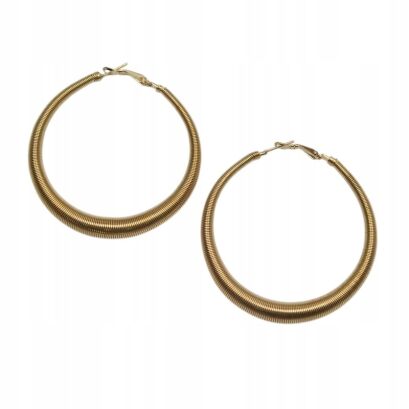 KOLCZYKI  METALOWE KÓŁKA W ZŁOTYM KOLORZE                                                                    (0611-626SA)