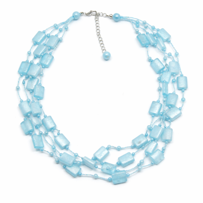 NASZYJNIK / WISIOREK Z NIEBIESKIMI KORALIKAMI (N-0701/21/4R B-5 SAM B)