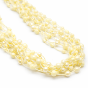 NASZYJNIK / WISIOREK Z ZÓŁTYMI KORALIKAMI (N-0604/6/9R A-5 SAM C) - 4