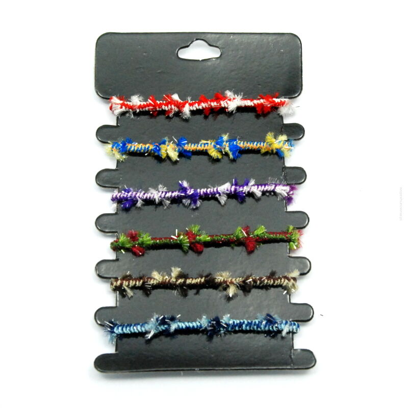 GUMKI DO WŁOSÓW OZDOBNE Z ŁĄCZENIAMI 18 SZTUK                                                  (3H538 SAH)