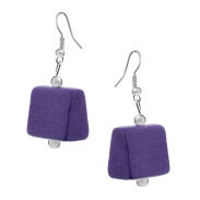 KOMPLET BIZUTERII DREWNIANY KORALE + KOLCZYKI                                                                                 0642-1001 - 2