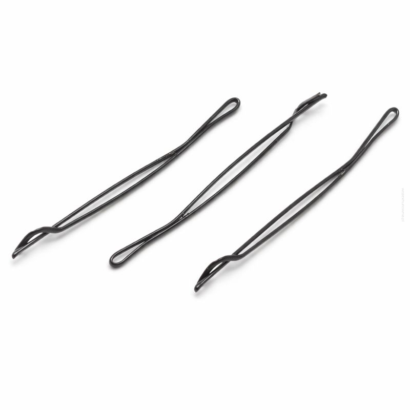 ZAPINKI/WSUWKI IZA DO WŁOSÓW CZARNE NA HACZYK 20 SZTUK                                        (ZO/20)