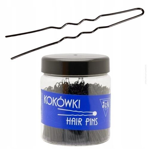 KOKÓWKA FRYZJERSKA CZARNA KARBOWANA 6.5 CM 500 SZTUK           (B265/500)