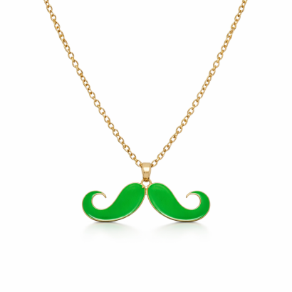 NASZYJNIK/ WISIOR "WĄSY" ZIELONY 0612-45