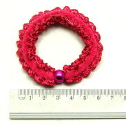 GUMKI DO WŁOSÓW Z KORALIKIEM (12 SZTUK) 0191-04 - 3