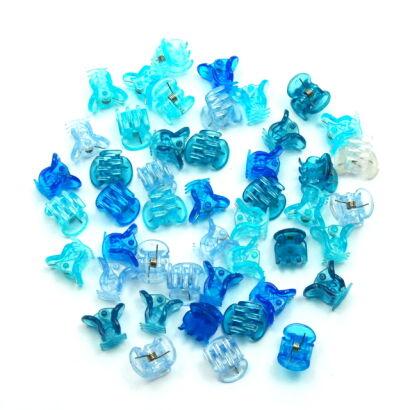 SZCZĘKI / KRABIKI MINI MIX NIEBIESKI TRANSPARENTNY 50 SZTUK                                                        (0146-509 SAH)